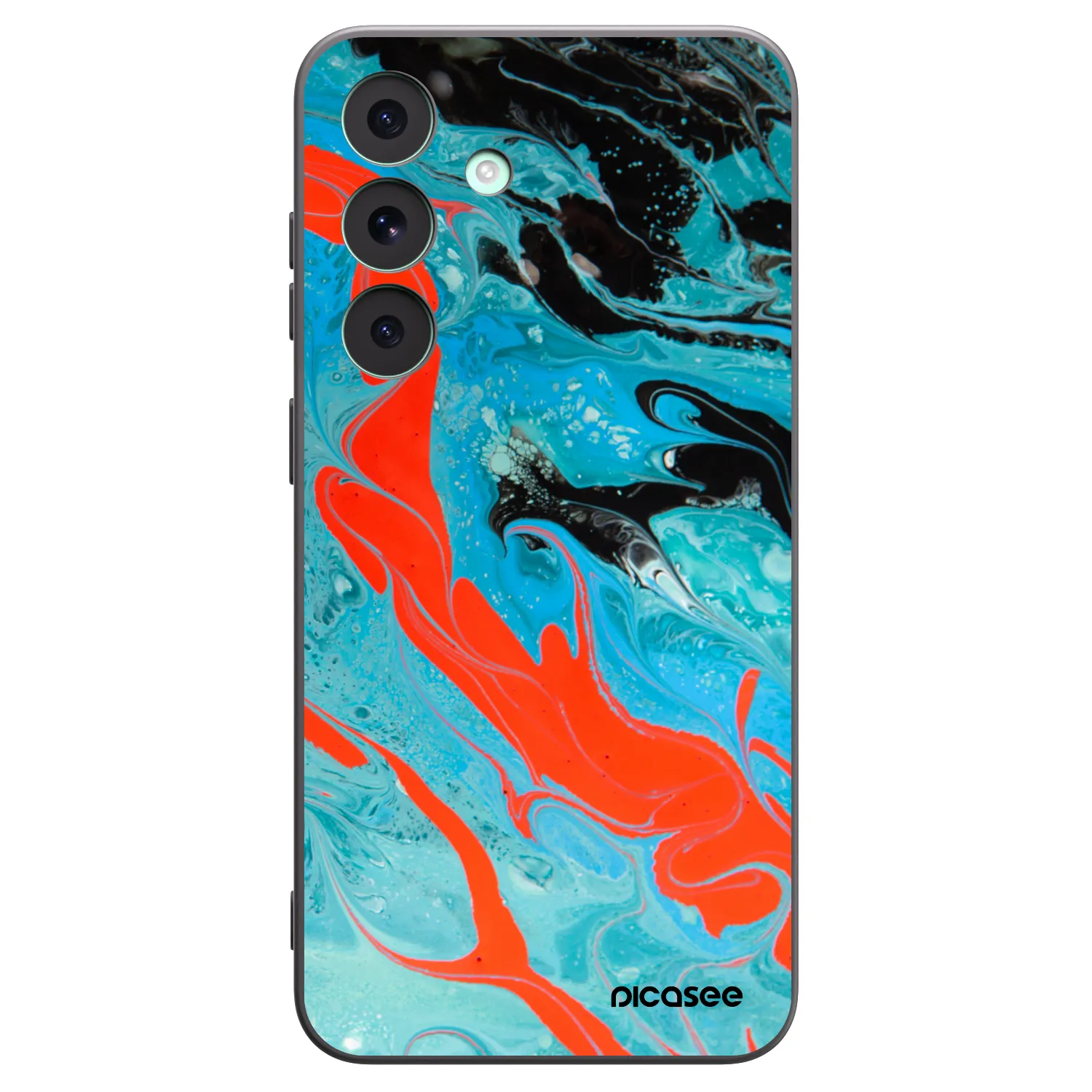Picasee husă neagră din silicon pentru Samsung Galaxy S26 FE - Blue Magma