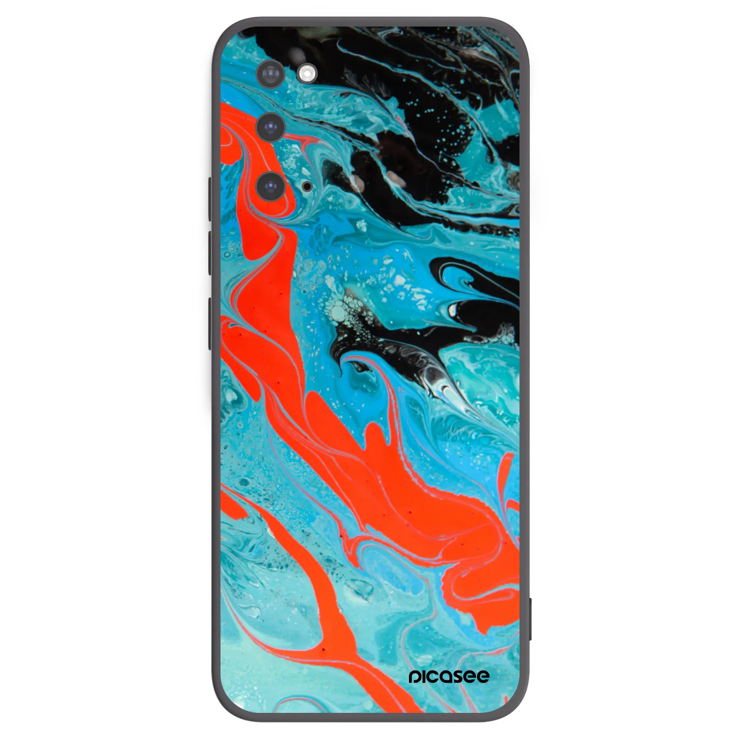 Picasee husă neagră din silicon pentru Samsung Galaxy S20 G980F - Blue Magma
