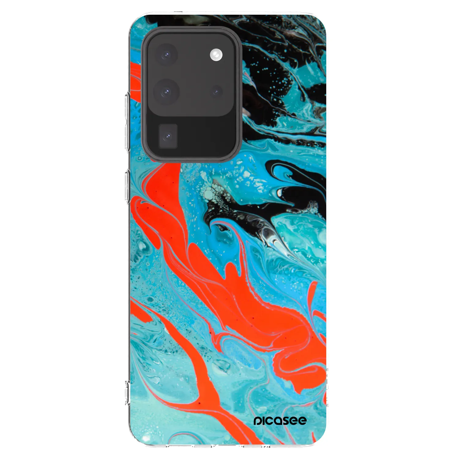 Picasee husă transparentă din silicon pentru Samsung Galaxy S20 Ultra 5G G988F - Blue Magma