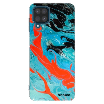 Picasee husă transparentă din silicon pentru Samsung Galaxy A12 A125F - Blue Magma