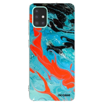 Picasee husă transparentă din silicon pentru Samsung Galaxy M31s - Blue Magma