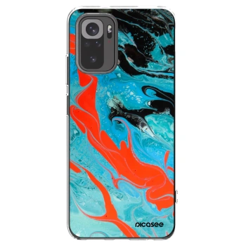 Picasee husă transparentă din silicon pentru Xiaomi Redmi Note 10S - Blue Magma