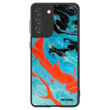 Picasee ULTIMATE CASE pentru Samsung Galaxy S21 5G G991B - Blue Magma