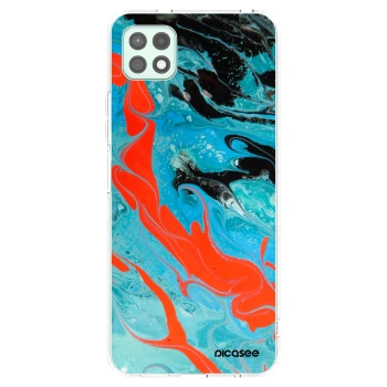 Picasee husă transparentă din silicon pentru Samsung Galaxy A22 A226B 5G - Blue Magma
