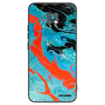Picasee husă neagră din silicon pentru Xiaomi Redmi Note 9T - Blue Magma