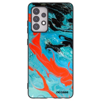 Picasee husă neagră din silicon pentru Samsung Galaxy A52s 5G A528B - Blue Magma