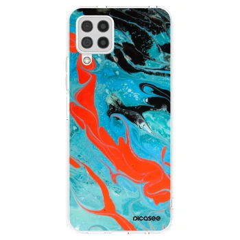 Picasee husă transparentă din silicon pentru Samsung Galaxy A22 A225F 4G - Blue Magma