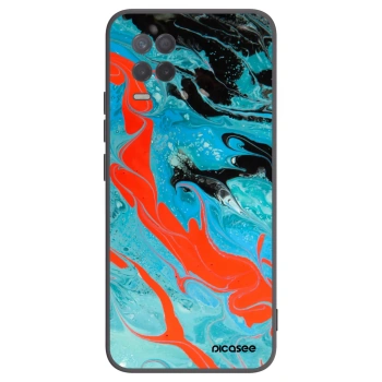 Picasee husă neagră din silicon pentru Realme 8 5G - Blue Magma
