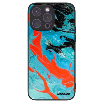 Picasee ULTIMATE CASE pentru Apple iPhone 14 Pro Max - Blue Magma
