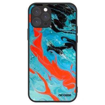 Picasee ULTIMATE CASE MagSafe pentru Apple iPhone 12 Pro - Blue Magma