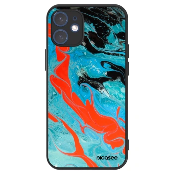 Picasee ULTIMATE CASE MagSafe pentru Apple iPhone 12 mini - Blue Magma
