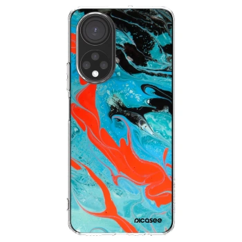 Picasee husă transparentă din silicon pentru Honor X7 - Blue Magma