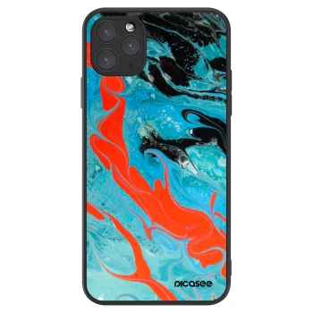 Picasee ULTIMATE CASE MagSafe pentru Apple iPhone 11 Pro Max - Blue Magma
