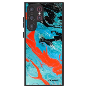 Picasee ULTIMATE CASE PowerShare pentru Samsung Galaxy S22 Ultra 5G - Blue Magma