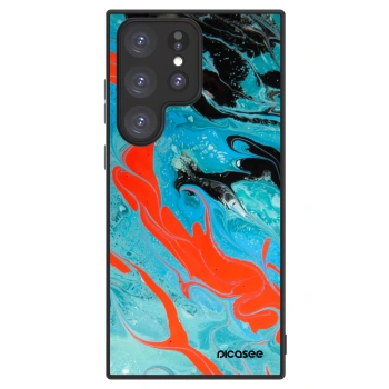 Picasee ULTIMATE CASE PowerShare pentru Samsung Galaxy S23 Ultra 5G - Blue Magma