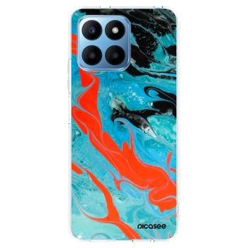 Picasee husă transparentă din silicon pentru Honor 70 Lite - Blue Magma