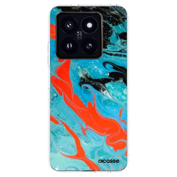 Picasee husă transparentă din silicon pentru Xiaomi 14 Pro - Blue Magma