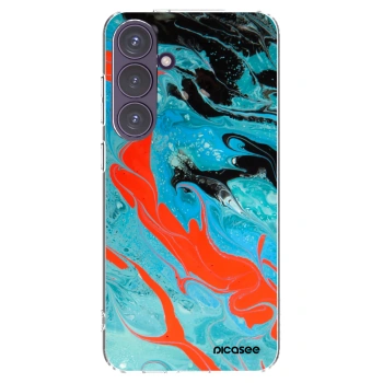 Picasee husă transparentă din silicon pentru Samsung Galaxy S24+ S926B 5G - Blue Magma