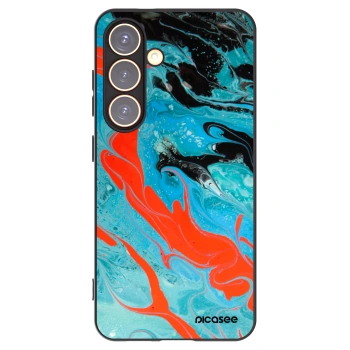 Picasee husă neagră din silicon pentru Samsung Galaxy S24 S921B 5G - Blue Magma