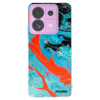 Picasee husă transparentă din silicon pentru Xiaomi Redmi Note 13 Pro 5G - Blue Magma