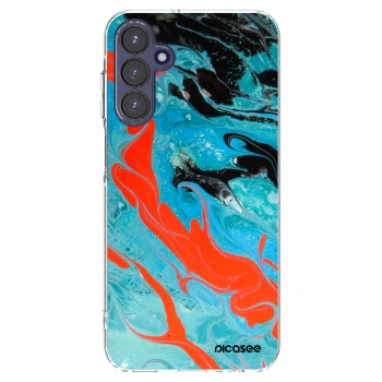 Picasee husă transparentă din silicon pentru Samsung Galaxy A15 A155F 4G - Blue Magma
