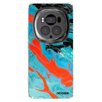 Picasee husă transparentă din silicon pentru Honor Magic6 Pro - Blue Magma