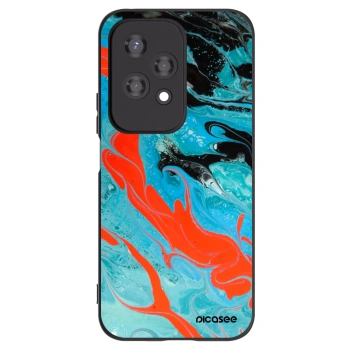 Picasee husă neagră din silicon pentru Honor 200 Lite - Blue Magma