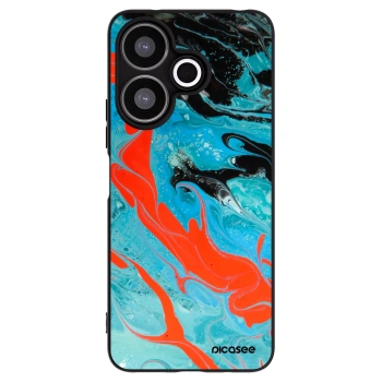 Picasee husă neagră din silicon pentru Xiaomi Redmi 13 4G - Blue Magma