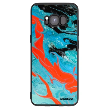 Picasee husă neagră din silicon pentru Samsung Galaxy S8 G950F - Blue Magma