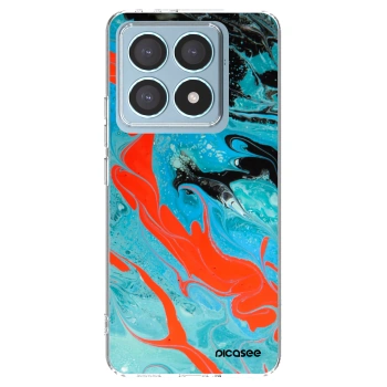 Picasee husă transparentă din silicon pentru Xiaomi 14T Pro - Blue Magma