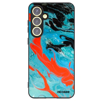 Picasee husă neagră din silicon pentru Samsung Galaxy S24 FE S721B - Blue Magma