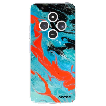 Picasee husă transparentă din silicon pentru Xiaomi Redmi 14C - Blue Magma