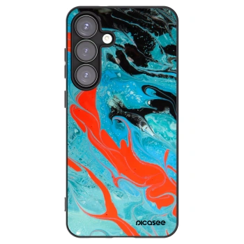 Picasee husă neagră din silicon pentru Samsung Galaxy S25+ 5G - Blue Magma