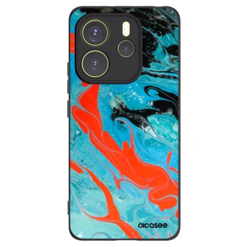 Picasee husă neagră din silicon pentru Xiaomi Redmi Note 14 4G - Blue Magma
