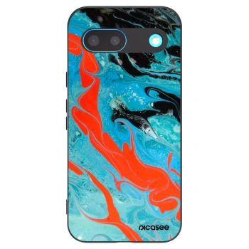 Picasee husă neagră din silicon pentru Google Pixel 8 - Blue Magma