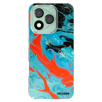 Picasee husă transparentă din silicon pentru Honor 400 Lite 5G - Blue Magma