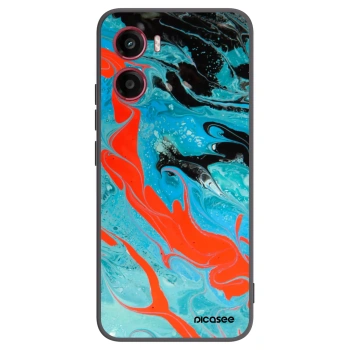 Picasee husă neagră din silicon pentru Motorola Moto G05 - Blue Magma