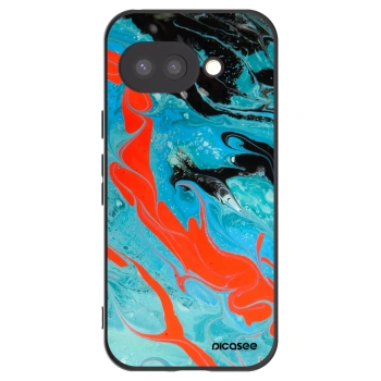 Picasee husă neagră din silicon pentru Google Pixel 9a - Blue Magma