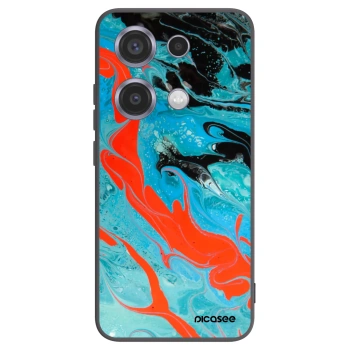 Picasee husă neagră din silicon pentru Xiaomi Redmi Note 14S - Blue Magma