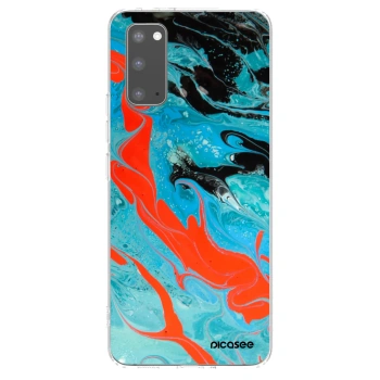 Picasee husă transparentă din silicon pentru Samsung Galaxy S20 G980F - Blue Magma