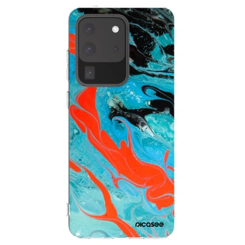 Picasee husă transparentă din silicon pentru Samsung Galaxy S20 Ultra 5G G988F - Blue Magma