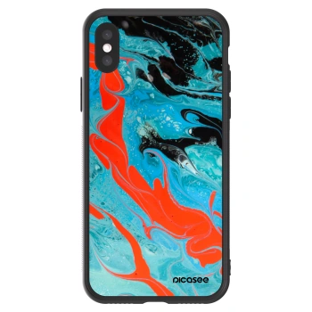 Picasee ULTIMATE CASE pentru Apple iPhone X/XS - Blue Magma