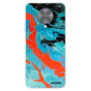 Picasee husă transparentă din silicon pentru Xiaomi Poco F2 Pro - Blue Magma