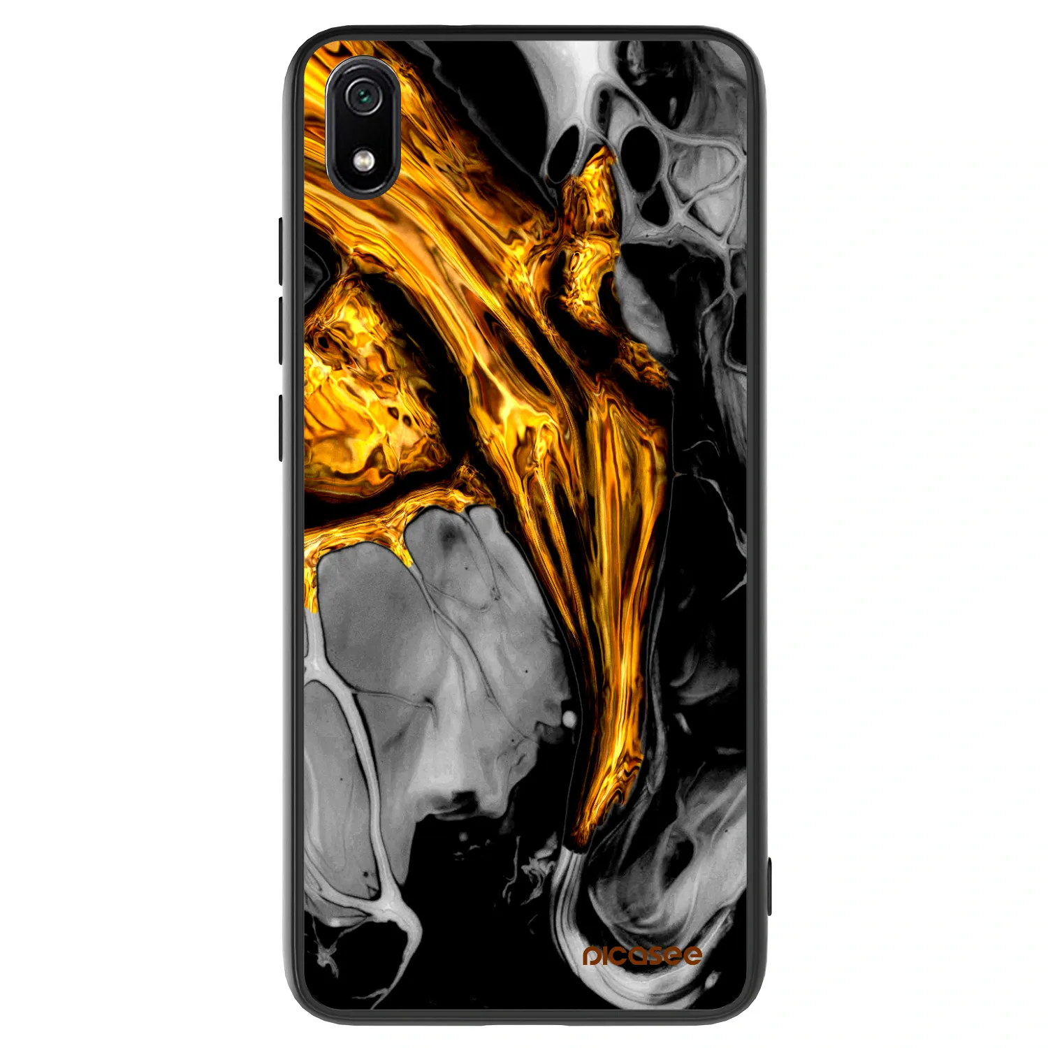 Picasee ULTIMATE CASE pentru Xiaomi Redmi 7A - Black Gold
