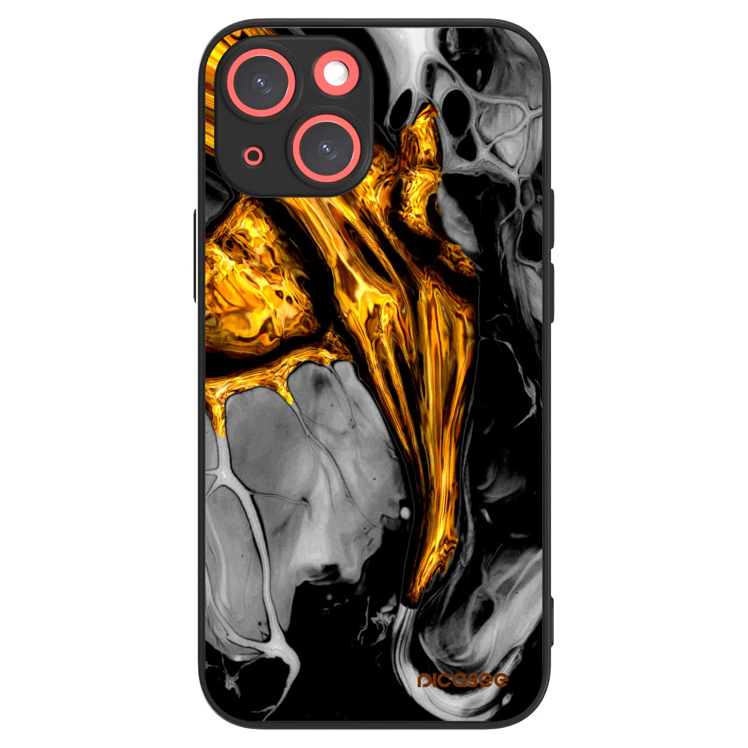Picasee ULTIMATE CASE pentru Apple iPhone 13 mini - Black Gold