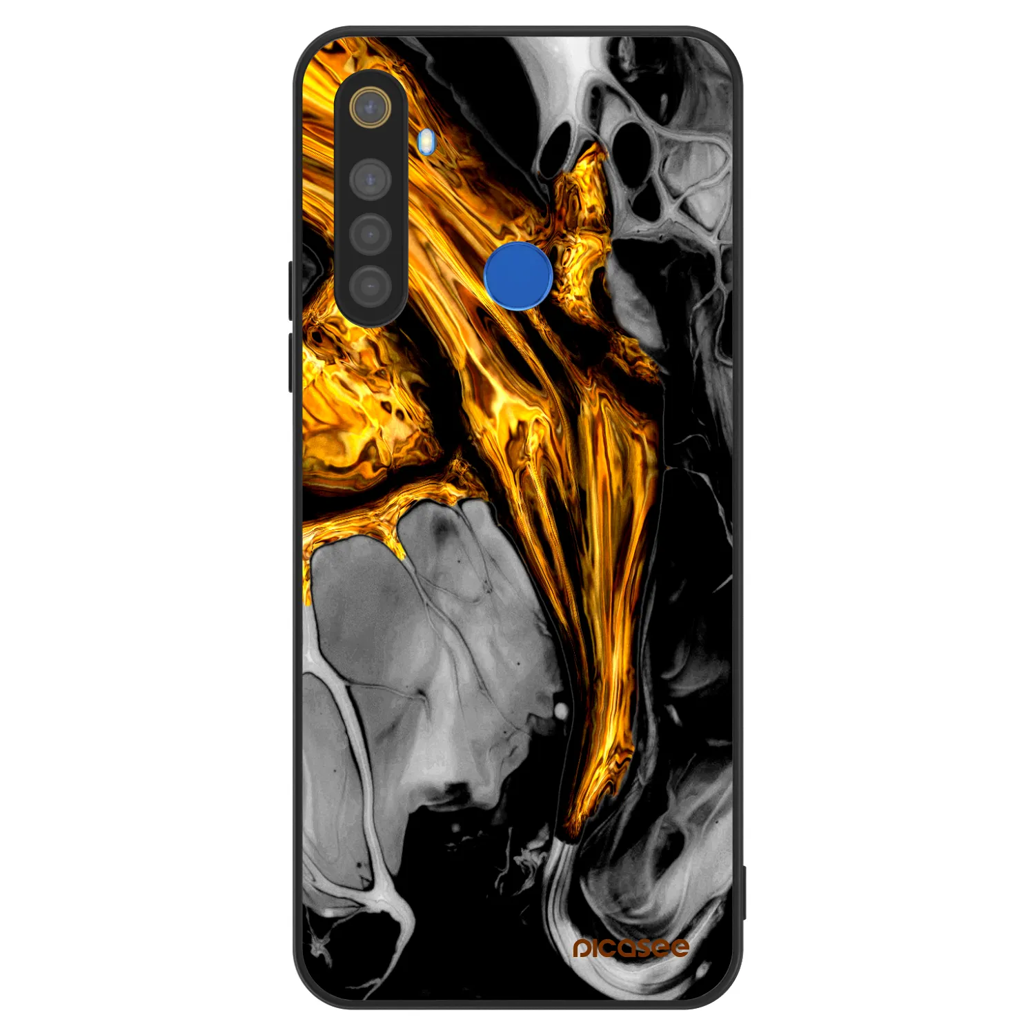 Picasee ULTIMATE CASE pentru Realme 5 - Black Gold