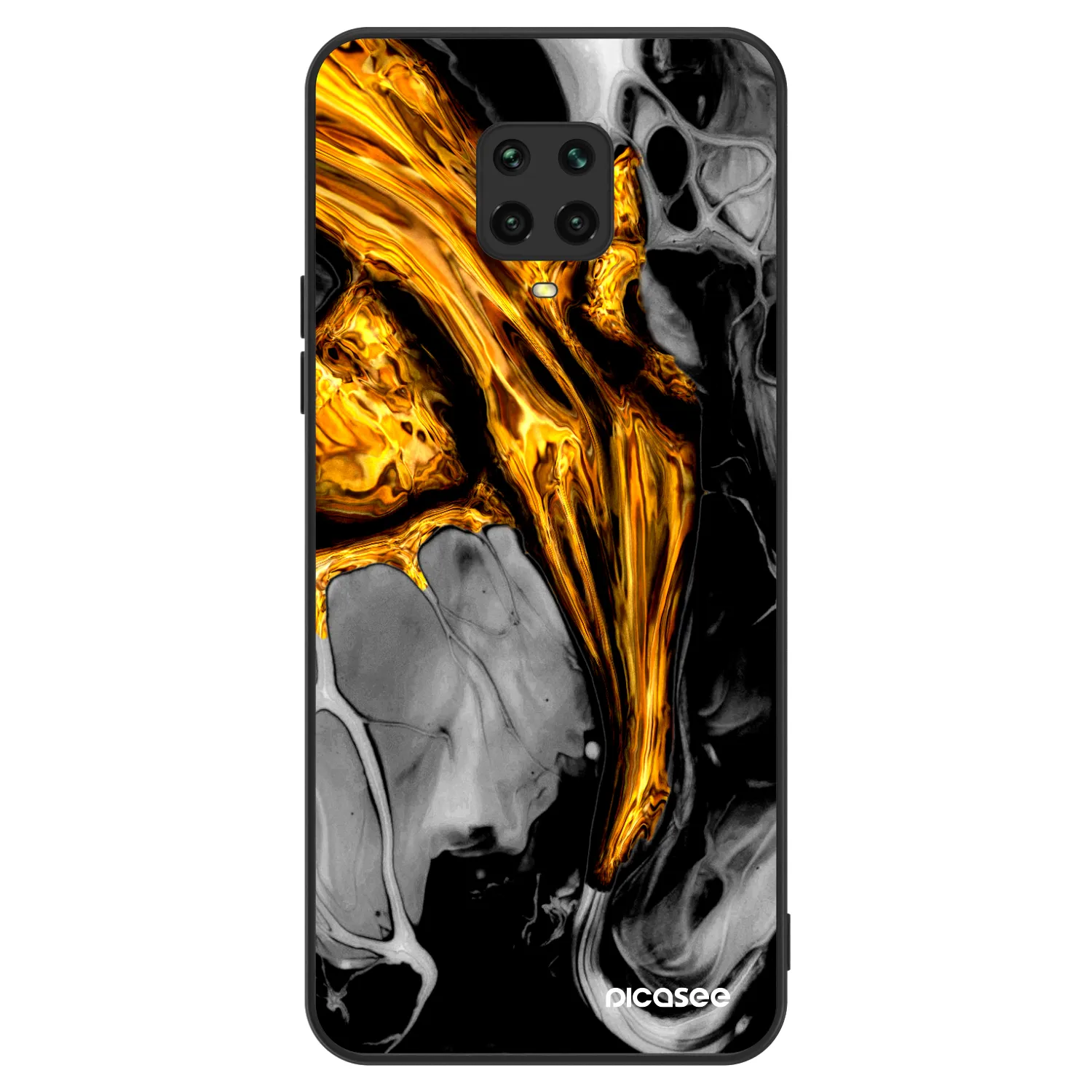 Picasee ULTIMATE CASE pentru Xiaomi Redmi Note 9S - Black Gold
