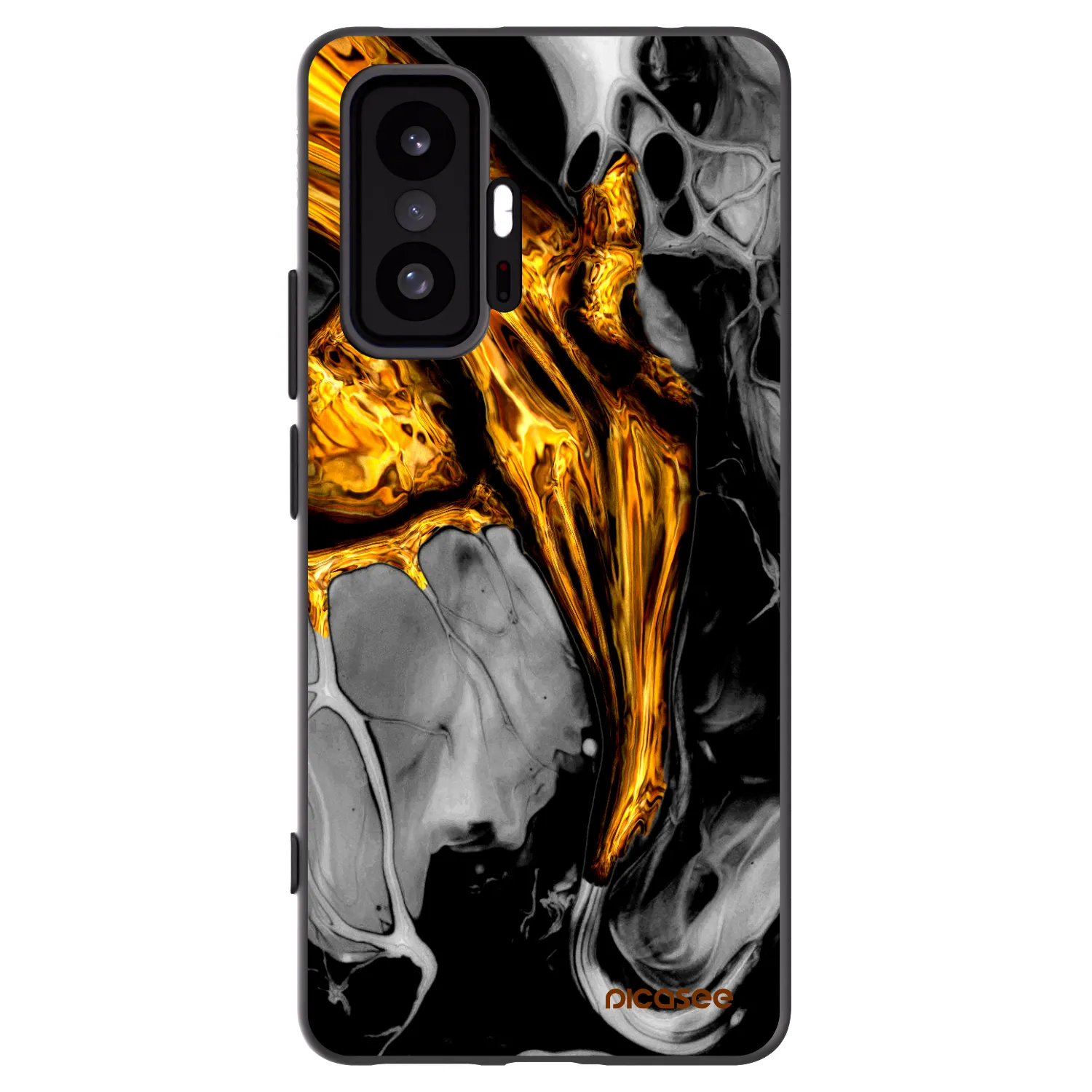 Picasee husă neagră din silicon pentru Xiaomi 11T - Black Gold