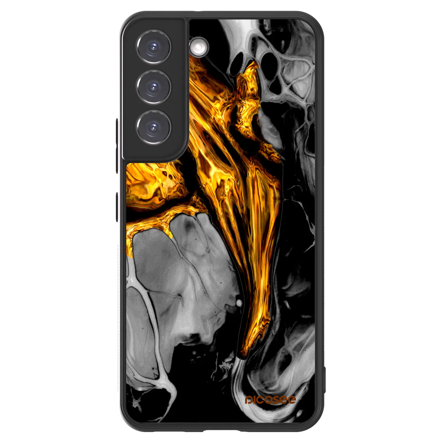 Picasee ULTIMATE CASE pentru Samsung Galaxy S22 5G - Black Gold