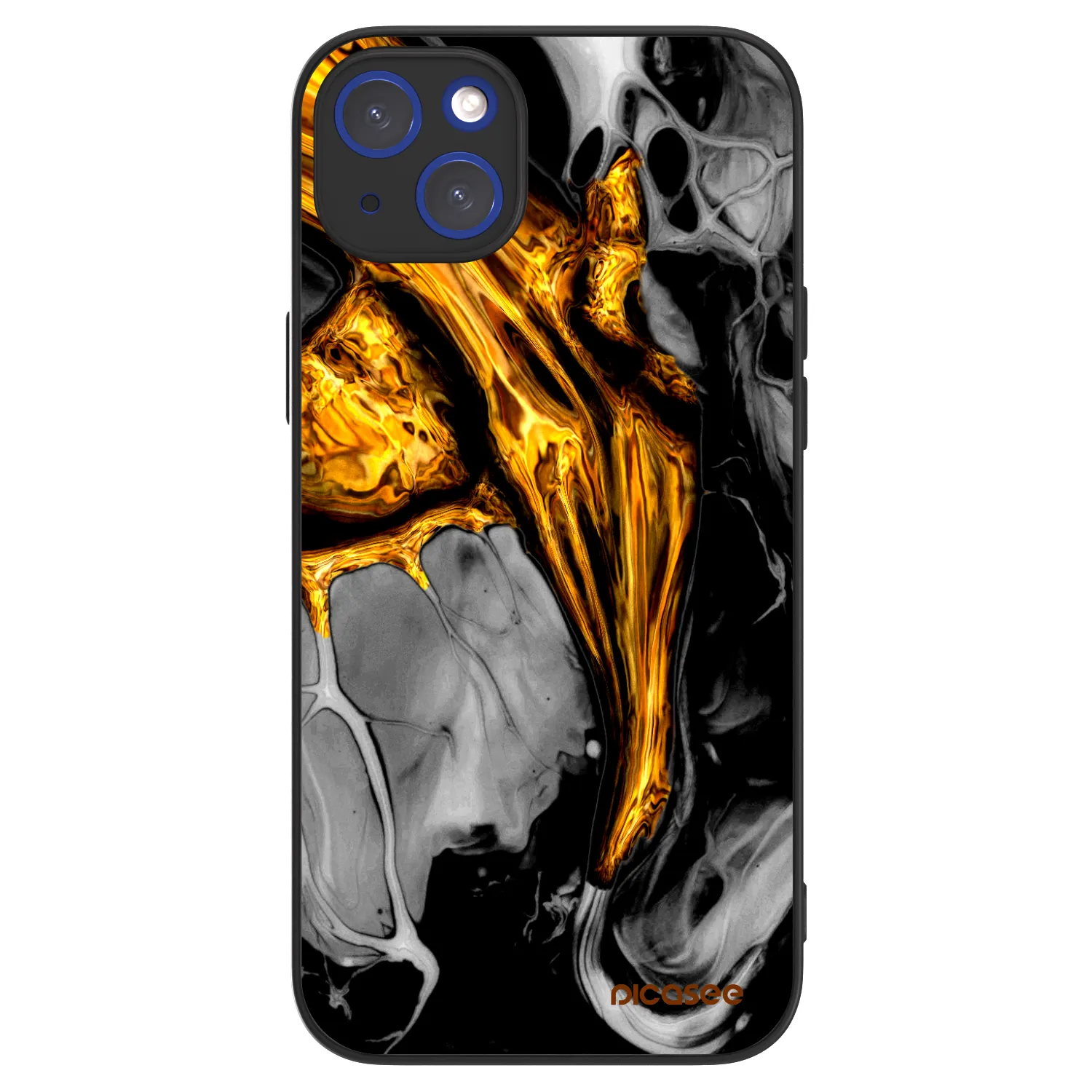 Picasee ULTIMATE CASE pentru Apple iPhone 14 Plus - Black Gold